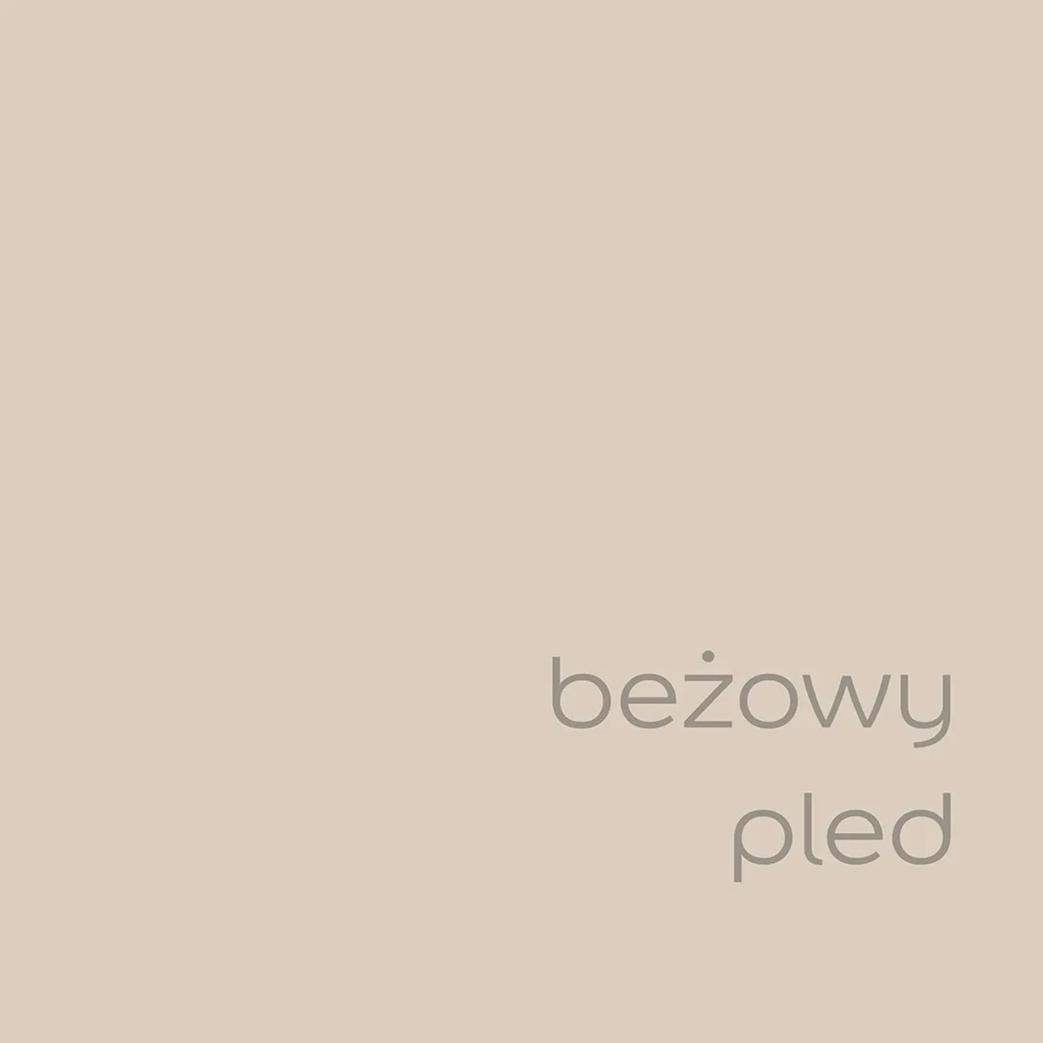 Próbka koloru t.b.t., jednolita beżowa farba do ścian wewnętrznych.