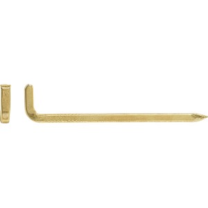LUX-TOOLS Hak kątowy mosiądz 2x30mm 20szt.