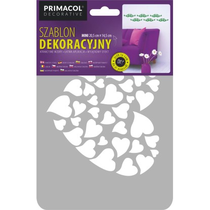 Primacol Szablon dekoracyjny Mini 241 hearts