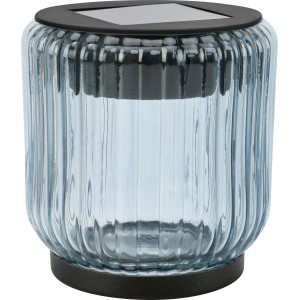Lampa solarna stołowa mini szklana IP44 śr. 8 cm dymiona
