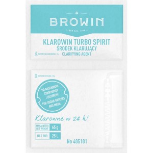 Klarowin Turbo Spirit środek klarujący do wina i zacieru, 65g.