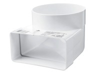 Vents Kolanko przejściowe 120 mm x 60 mm x śr. 100 mm Vents Kolanko przejściowe 120 mm x 60 mm x śr. 100 mm