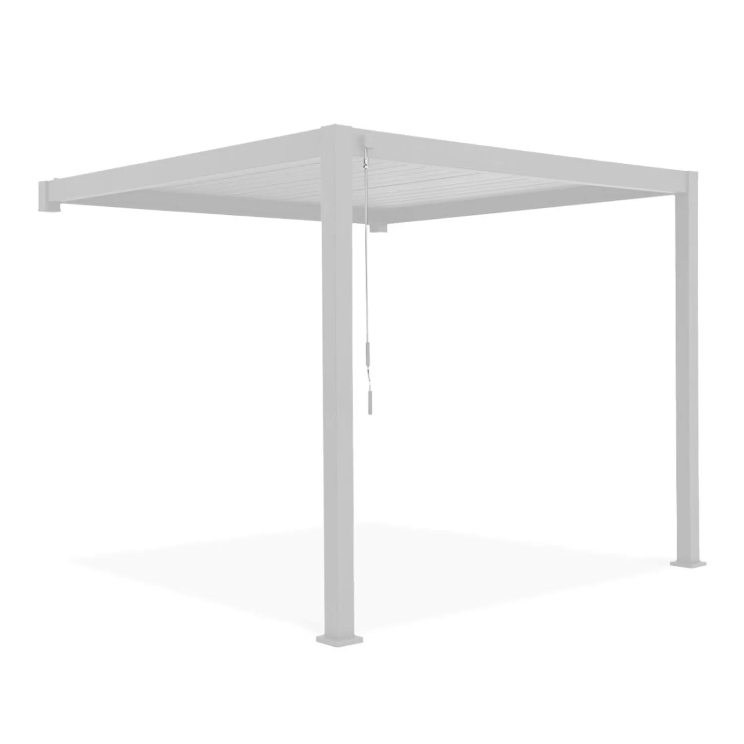 GUTROOF Pergola przyścienna Premium White - 3,0 x 4,0 m