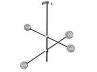 Candellux Lampa wisząca PAKSOS 4x5W G9 czarna