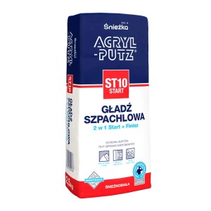 Sniezka Acryl-Putz ST10 Start gładź szpachlowa 2w1, worek do Suche Zaprawy.