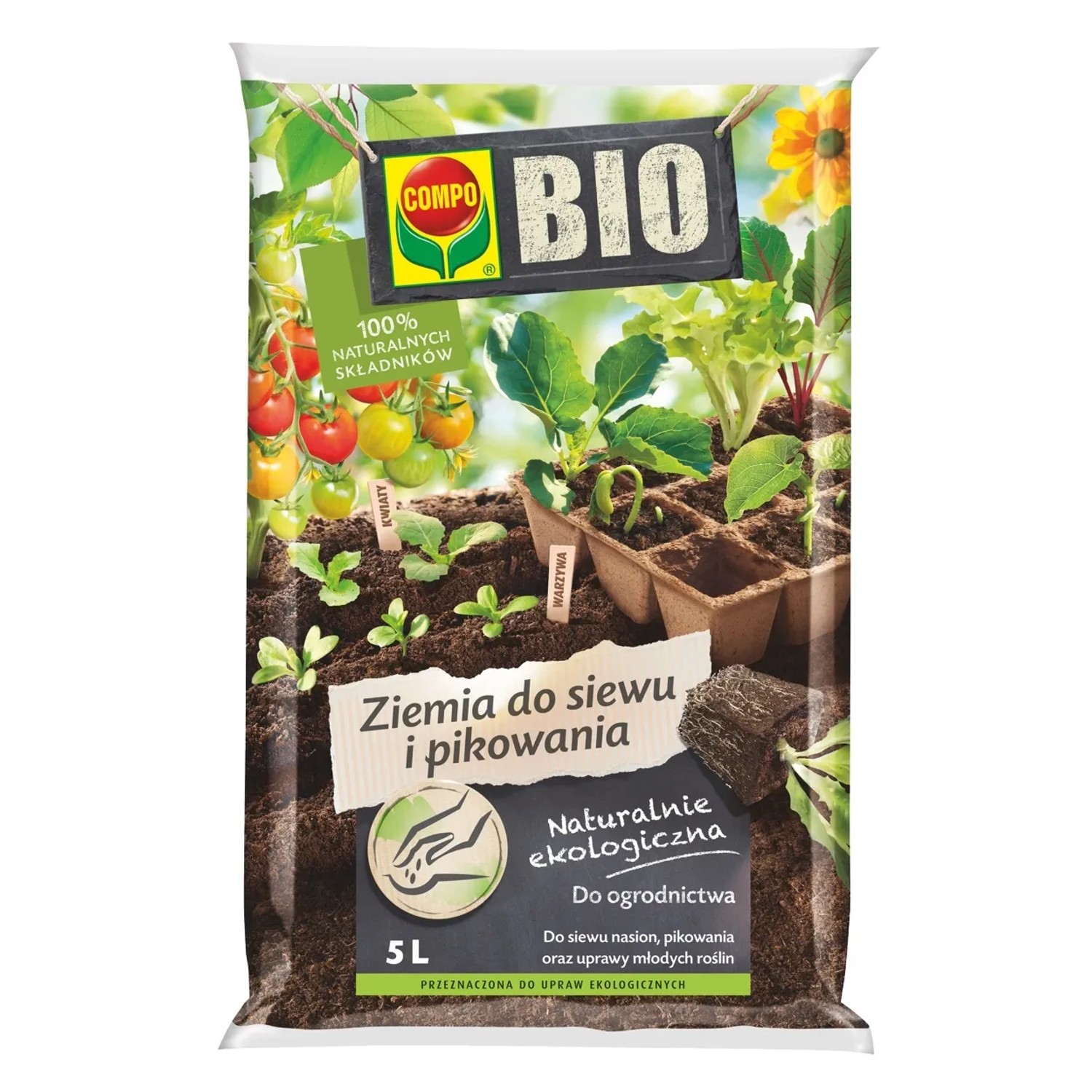 COMPO BIO Ziemia do siewu i pikowania 5 l