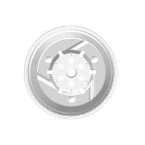 Doniczka t.b.t., szczegółowy widok wewnętrznej struktury.