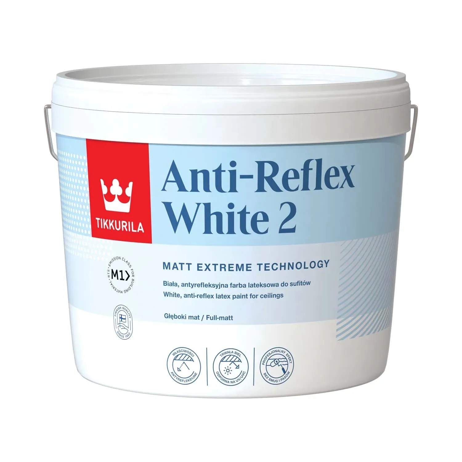 Farba do sufitów Tikkurila Antireflex White 2 biała 3 l