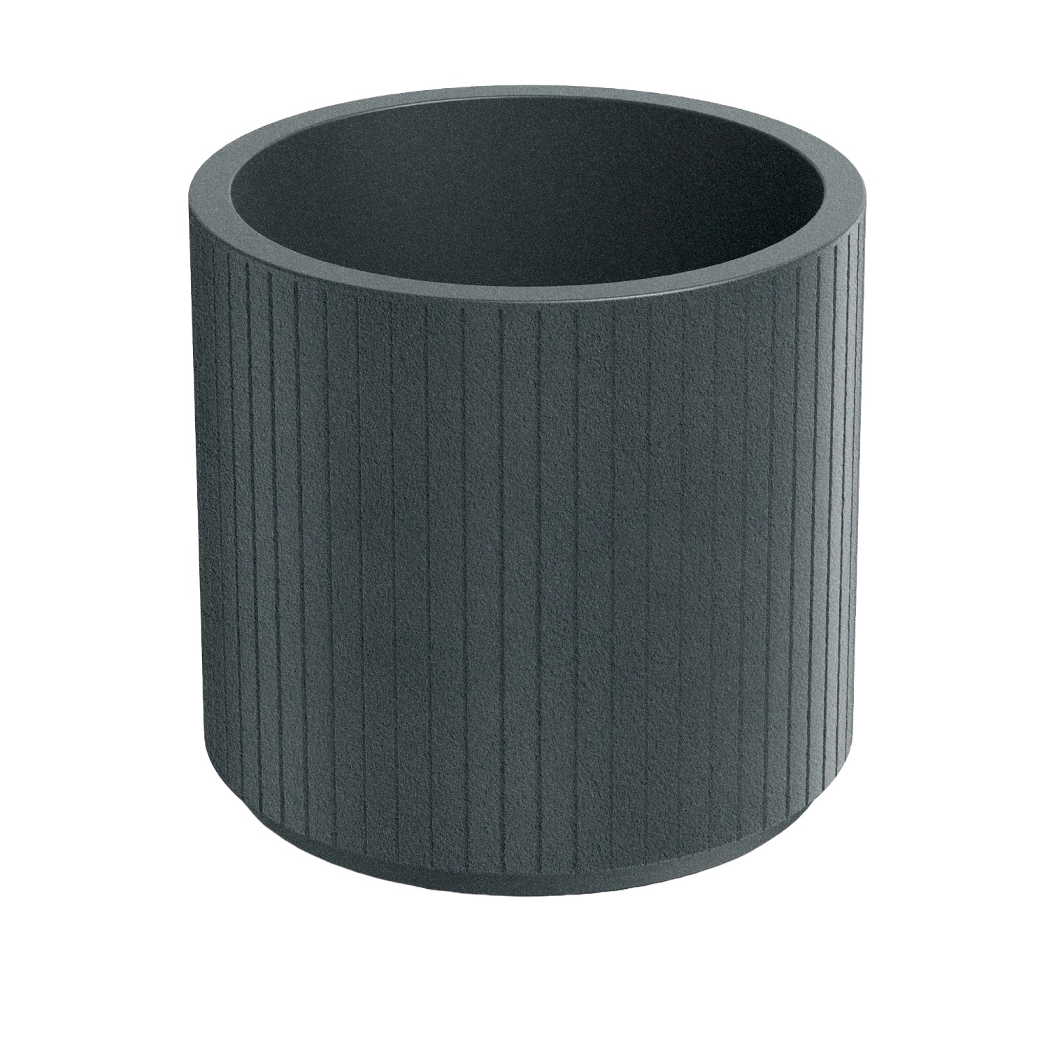 Prosperplast Donica Coro Ethick Round grafitowa - 40x40x36 cm