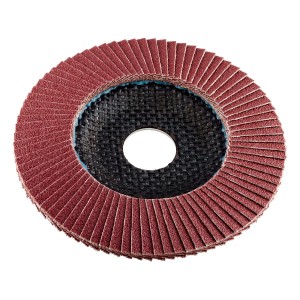 Ściernica listkowa LUX, 115 mm, ziarno K80, do szlifierek kątowych. Idealna do drewna i plastiku.