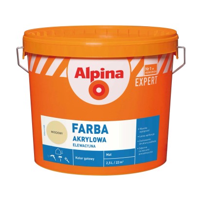 Alpina Farba akrylowa elewacyjna miodowa 2,5 l
