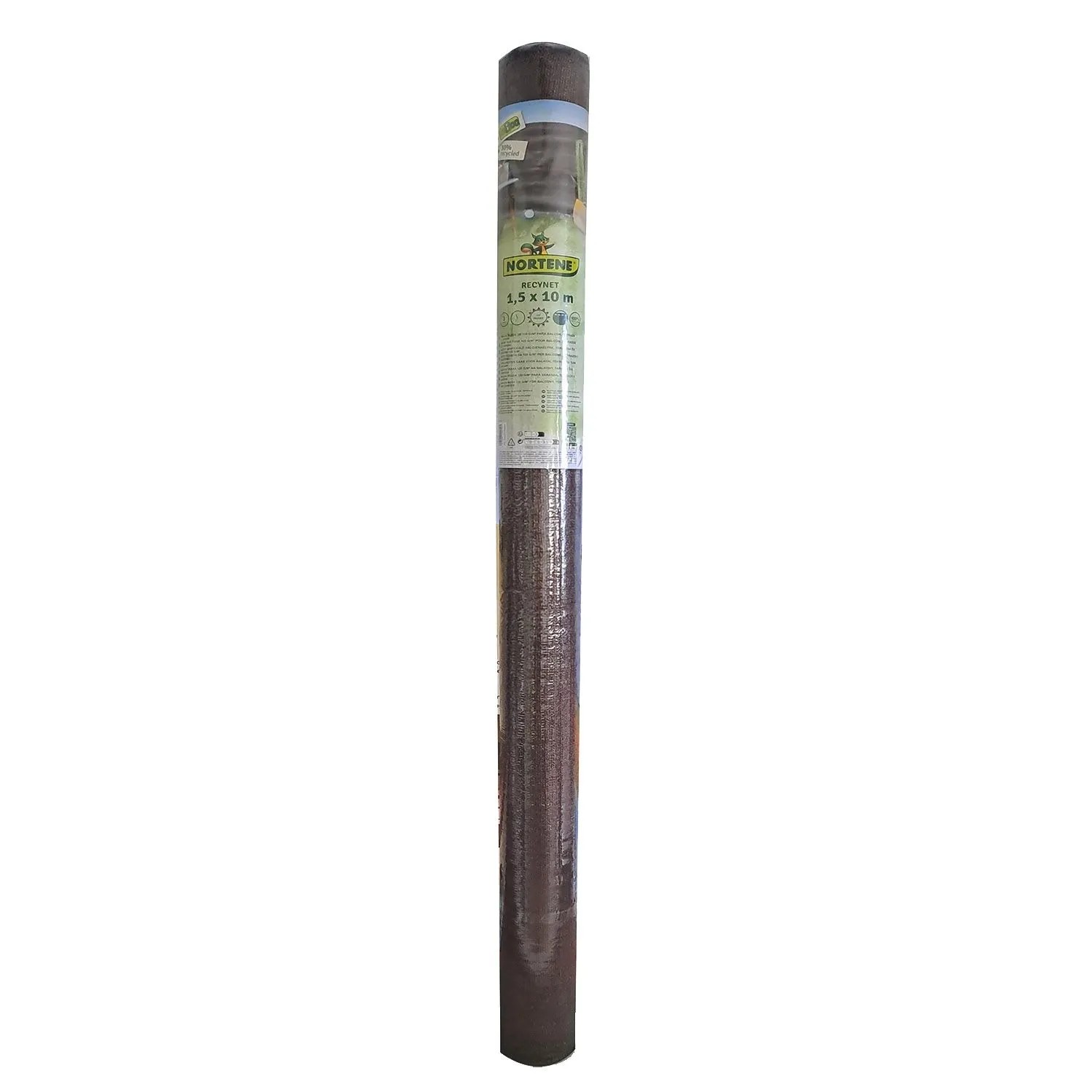 Mata cieniująca RECYNET PLUS brązowa 120g/m2 - 1,5x10 m