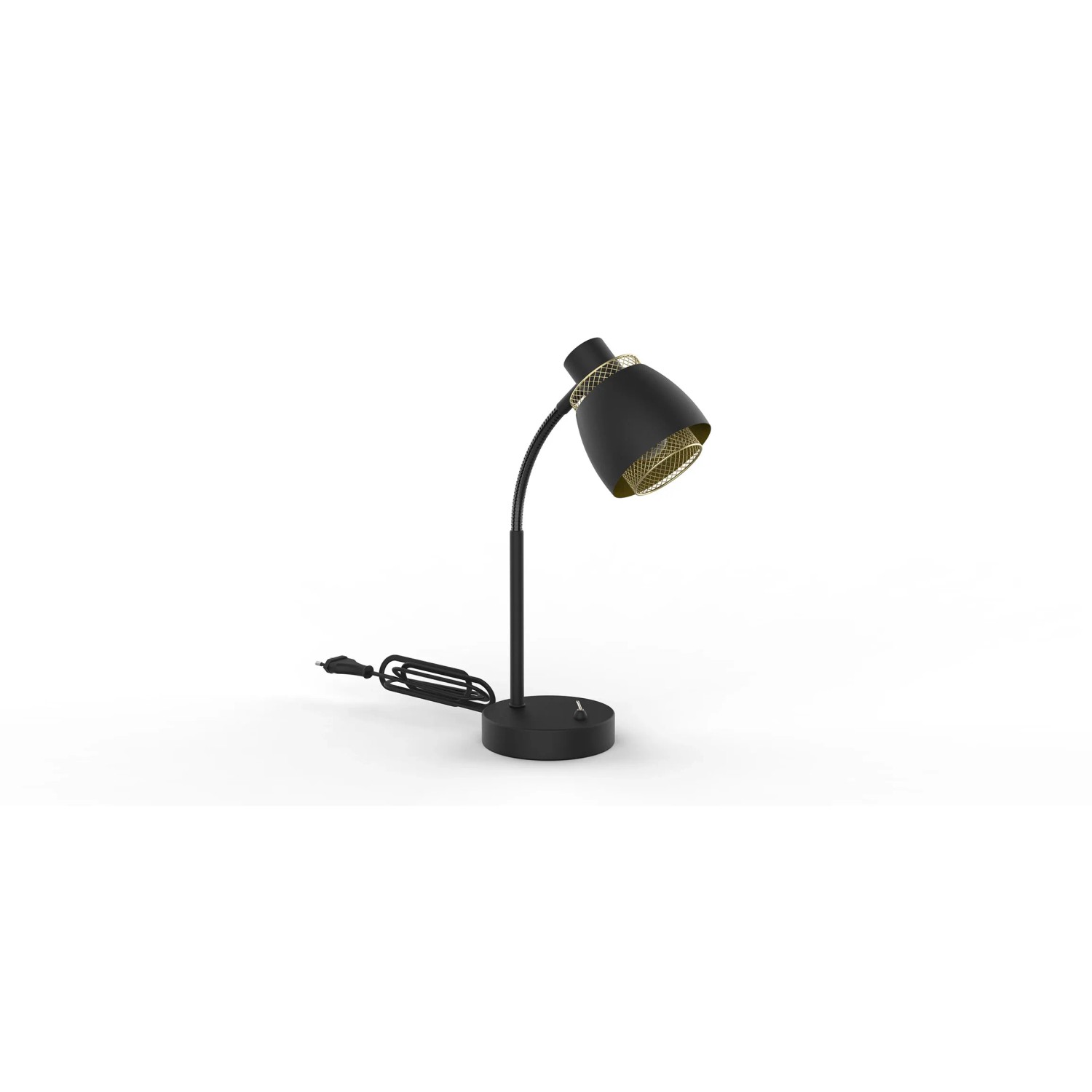 Lampka stołowa ALEKSANDRIA 1xE14 40W czarno-złota