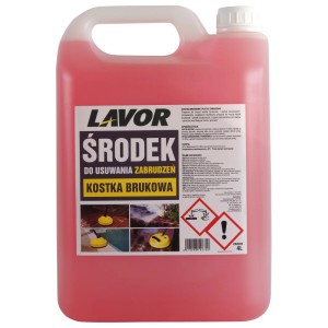 Środek do czyszczenia kostki brukowej, t.b.t., w czerwonym kanistrze. Idealny do czyszczenia na zewnątrz.