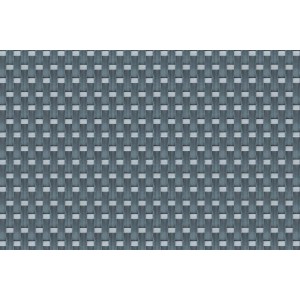 Zbliżenie szarej maty ogrodzeniowej z plecionym wzorem.