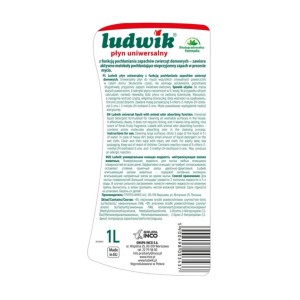 Ludwik płyn uniwersalny neutralizujący zapachy zwierząt, 1 litr.