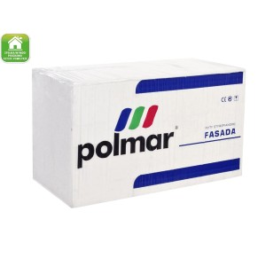 Pakowane płyty styropianowe Polmar, odpowiednie do izolacji fasad.