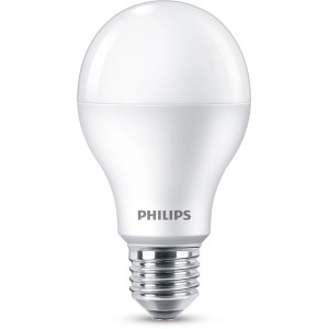 Zestaw 3 żarówek LED Philips E27 w kształcie tradycyjnej żarówki, 13W, 12x6cm (wys. x śr.), ciepła biel.