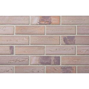 Dekoracyjna okładzina ścienna imitująca kamień, klinkier beżowo-brązowy do wewnątrz i na zewnątrz.