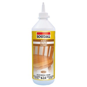 Klej do drewna Soudal, idealny do klejenia drewna i kartonu.