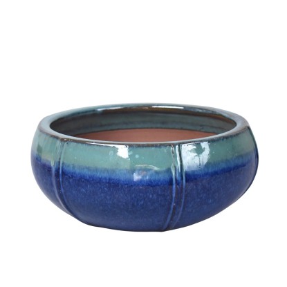 Donica Rib szkliwiona bicolor - 43,5x17,5 cm