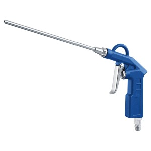 Pistolet do przedmuchiwania LUX D-ASP-210, dysza 190 mm, niebieski, do kompresorów.