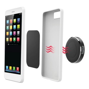 Hama magnetyczny uchwyt samochodowy do telefonu, obrotowy 360°, uniwersalny na deskę rozdzielczą.