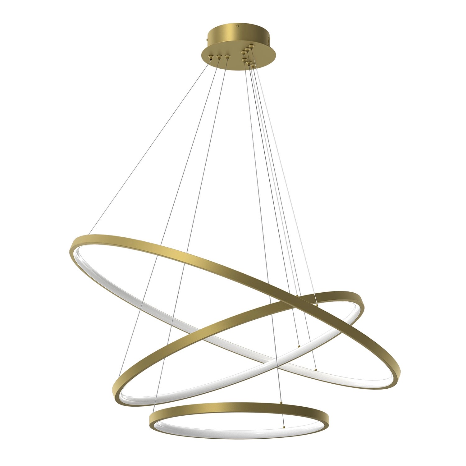 MiLAGRO Lampa wisząca LED Hoop 93W 4000K 4650lm złota