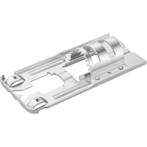 Metalowa prowadnica zamienna do akumulatorowej wyrzynarki LUX A-ST-20, dla łatwej instalacji.