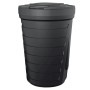 Czarny zbiornik na deszczówkę Waterform Raincan 210 l do nawadniania ogrodu.