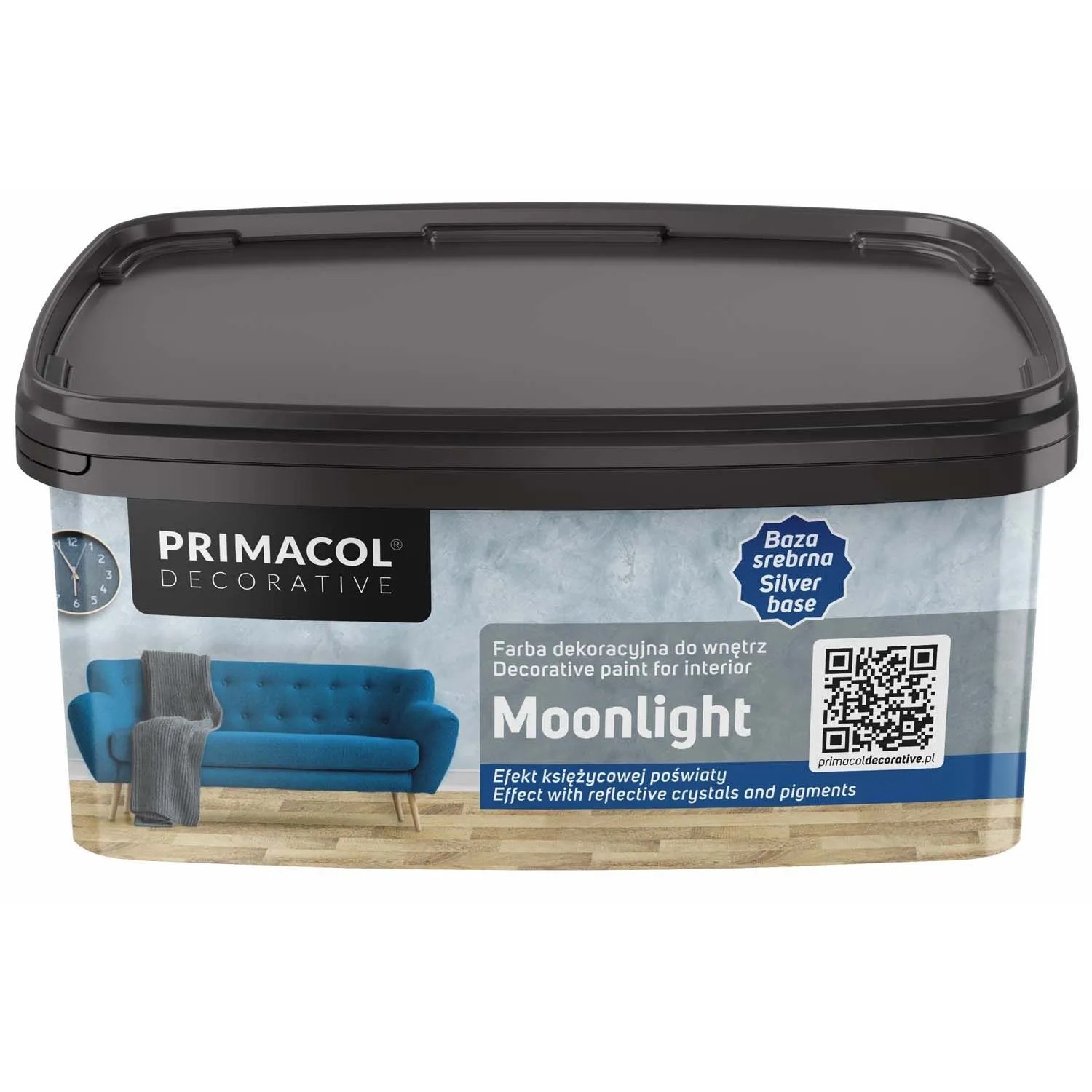 Primacol Farba dekoracyjna Moonlight srebrna 1 l