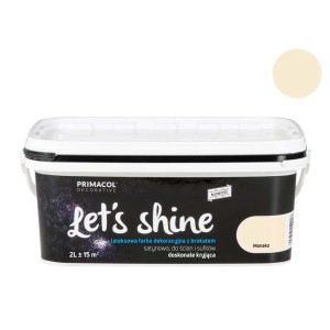 Wiadro farby efektowej t.b.t. "Let's Shine" w kolorze Monaco, farba do ścian i sufitów.
