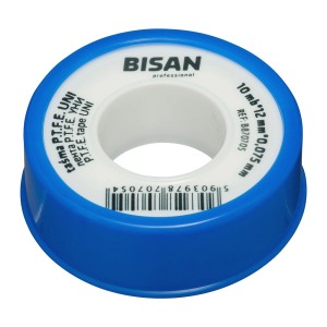 Rolka taśmy uszczelniającej t.b.t., niebieska, do instalacji hydraulicznych i grzewczych.