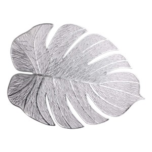 Splendid Podkładka dekoracyjna DELI 46 x 33 cm srebrna