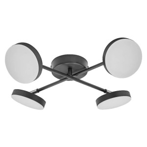 OSRAM Lampa sufitowa LED DECOR SPOT MOON 4SP CROSS 21W 3000K 1120lm czarna