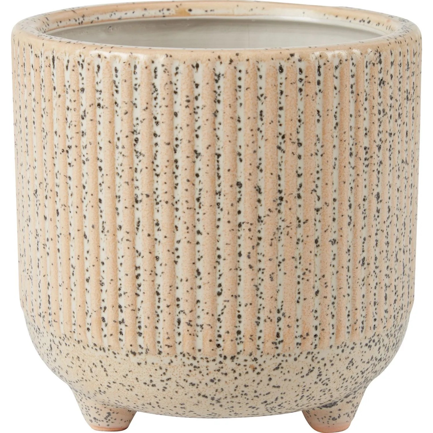 Osłonka Sandy na nóżkach kremowa - śr. 8 cm