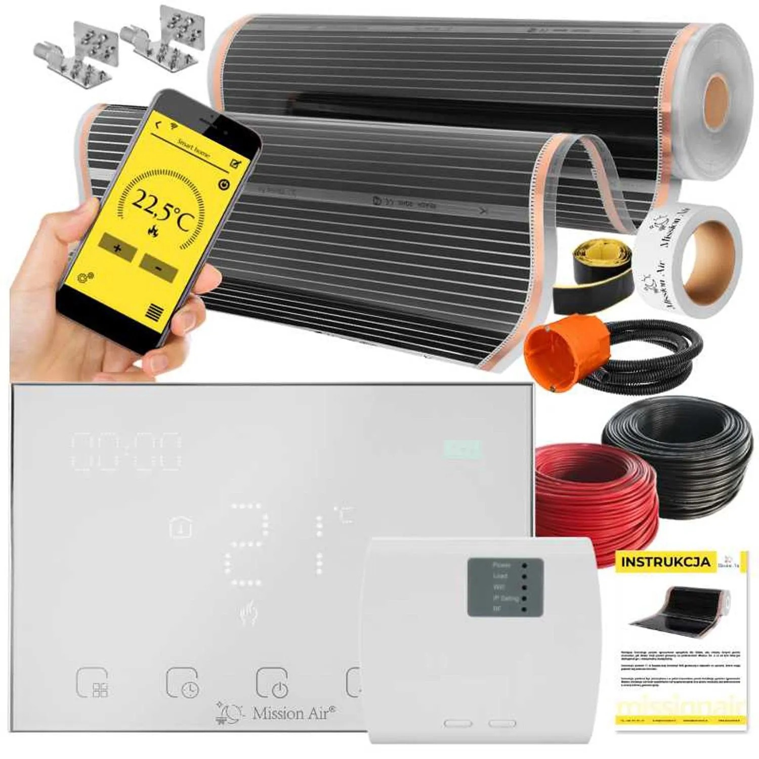 Mission Air Zestaw folia IR 100cm Gemini White 3m2