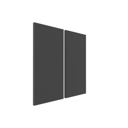 Zestaw frontów Roma 71 x 32 + 71 x 34 cm czarny mat