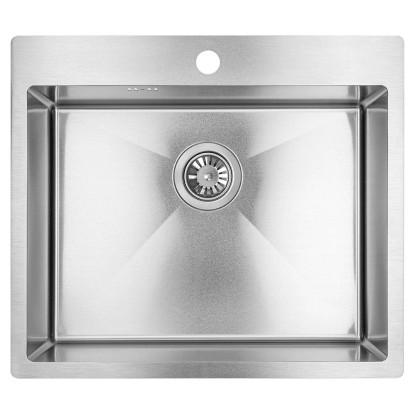 Laveo Zlewozmywak wpuszczany MARMARA 1-komorowy inox - 51 x 59 cm