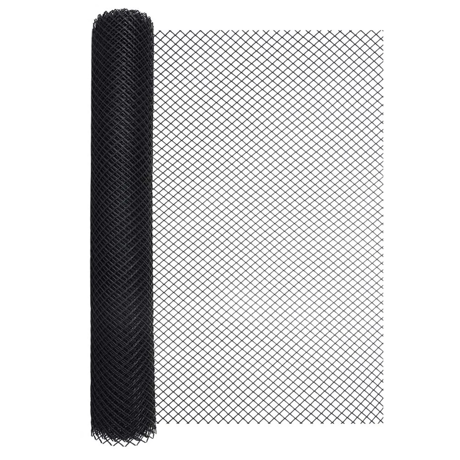 Siatka plastikowa czarna ocz. 20 x 20 mm - 1,2 x 8 m