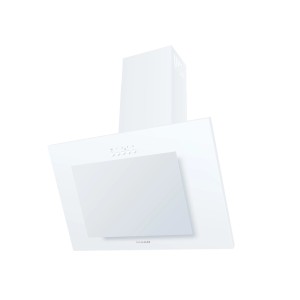 Biały okap ścienny t.b.t. do kuchni.