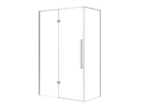 KABI Kabina prysznicowa Largo 100 x 80 chrom lewa KABI Kabina prysznicowa Largo 100 x 80 chrom lewa