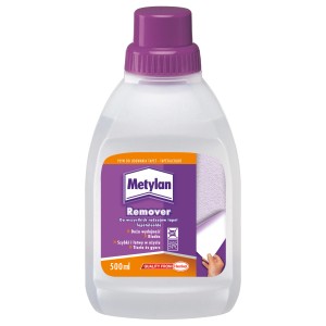 Butelka płynu do usuwania tapet Metylan, fioletowa zakrętka, 500 ml.