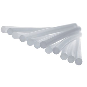 Przezroczyste wkłady kleju na gorąco do pistoletów do kleju.