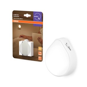 Osram LED lampka nocna Lunetta Raindrop, biała, ze ściemniaczem i wtyczką EU.