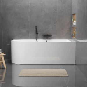 Wanna Pula Prawa 160 wolnostojąca przyścienna biała biały 160 x 75