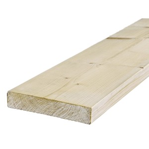 Jasna deska tarasowa t.b.t. z drewna, zbliżenie na strukturę drewna.