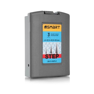 SMART365 Zestaw wierteł stożkowych stopniowych HSS - 3 szt.