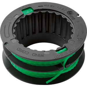 Szpula zamienna do akumulatorowej podkaszarki LUX A-FS-2x20/35 z zieloną żyłką.