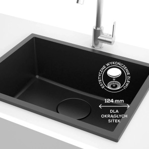 Miló Nakładka na odpływ zlewozmywaka Lava Stone